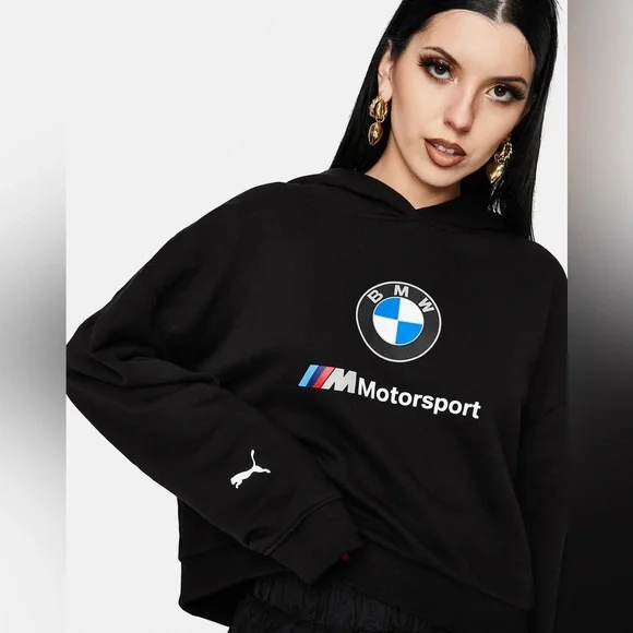 Puma BMW M Motorsport cropped Hoodie - Picture 1 of 4